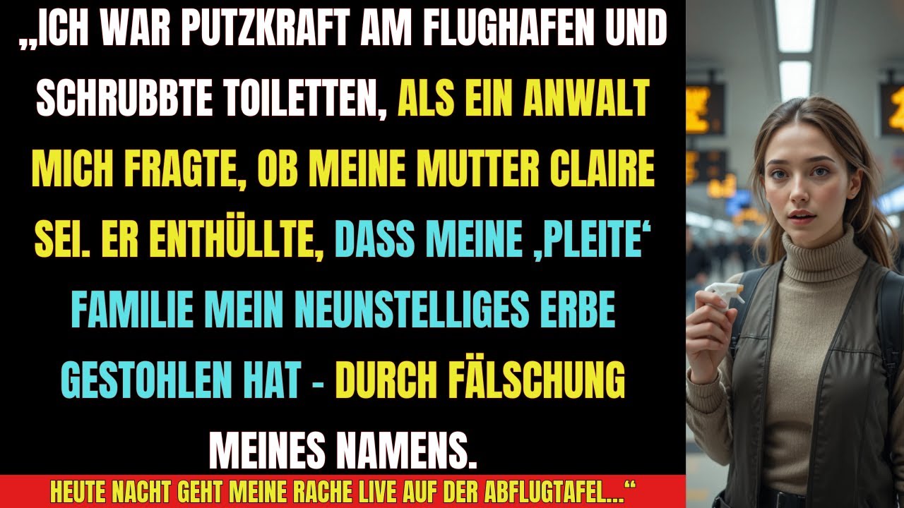 Ich war Flughafen-Putzfrau, bis ein Fremder meinen echten Nachnamen kannte