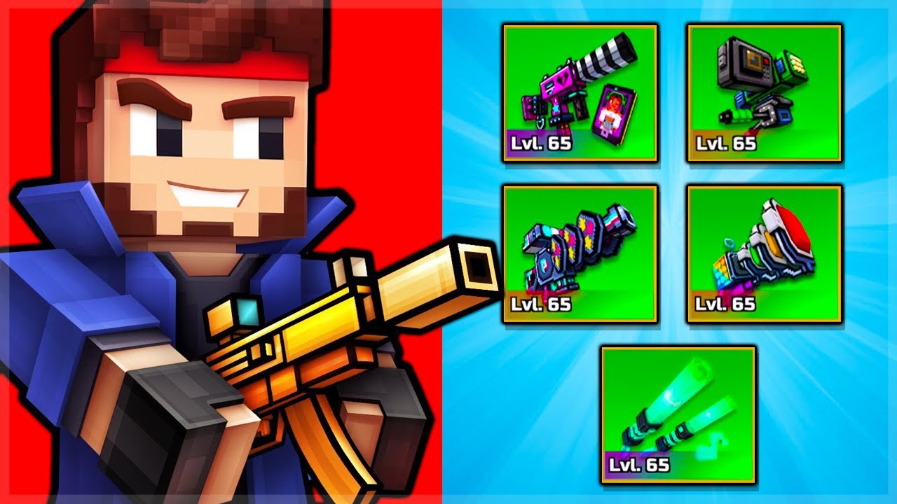 ALL The Blogger Season Battle Pass Weapons are INSANE! (Pixel Gun 3D)