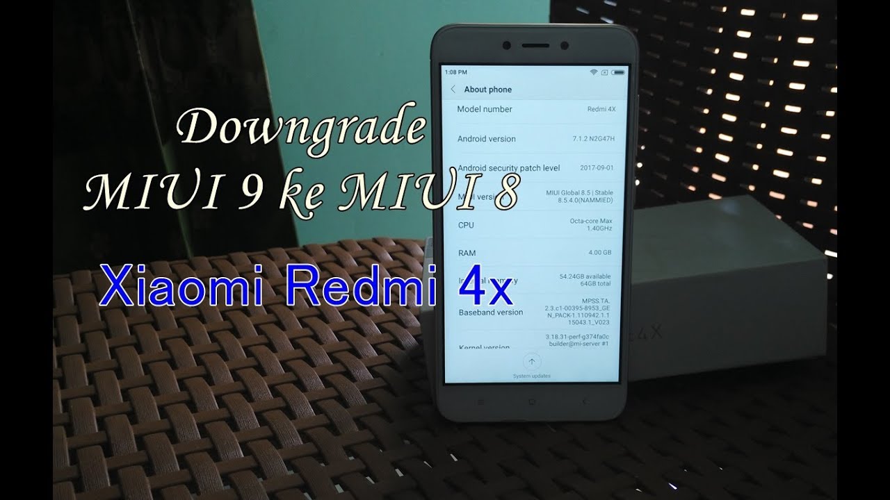 Tutorial Downgrade MIUI 9 ke MIUI 8 Xiaomi Redmi 4x Lewat Mi Flash Tool