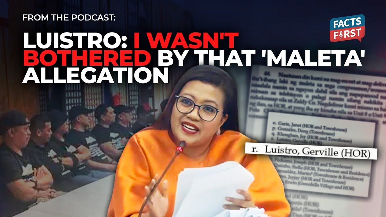 Rep. Jinky Luistro, sinagot ang 'maleta' allegation