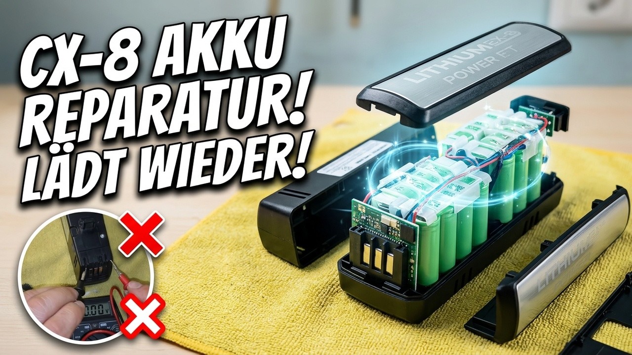 AEG CX-8 Akku ladet nicht keinen strom messbar Reparatur Anleitung