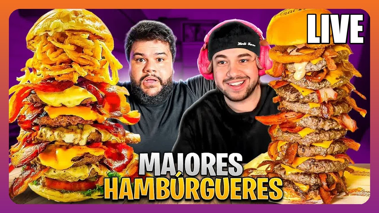 REAGI AO BRINO REAGINDO AO THIAGO QUATROQUE COMENDO HAMBÚRGUER!