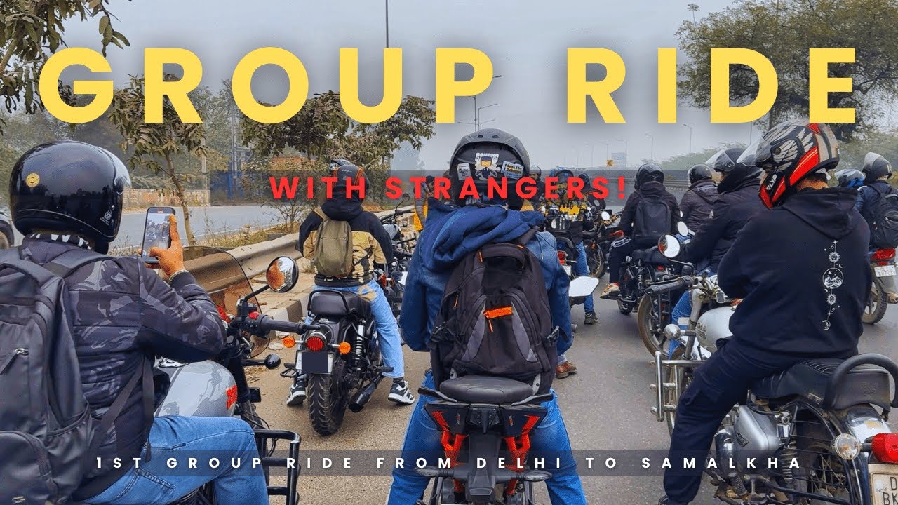Went on a Group Ride with Strangers 😱 | Found on Instagram | Delhi to Samalkha 🏍️