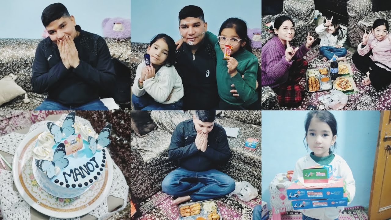 Kandwal ji ke liye choti si #cake party# 🤗🥰 bacho ne Diya papa ko #surprise#🤭