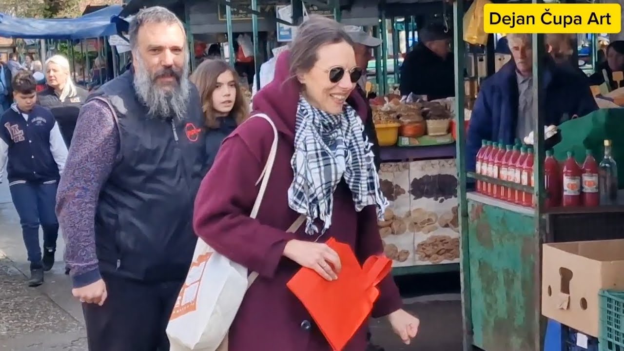 Valjevska- PIJACA  DANAS. LJUDI-ROBA-CENE  I DUH GRADA NA KOLUBARI.!!! Dejan Čupa Art  -April-2025.