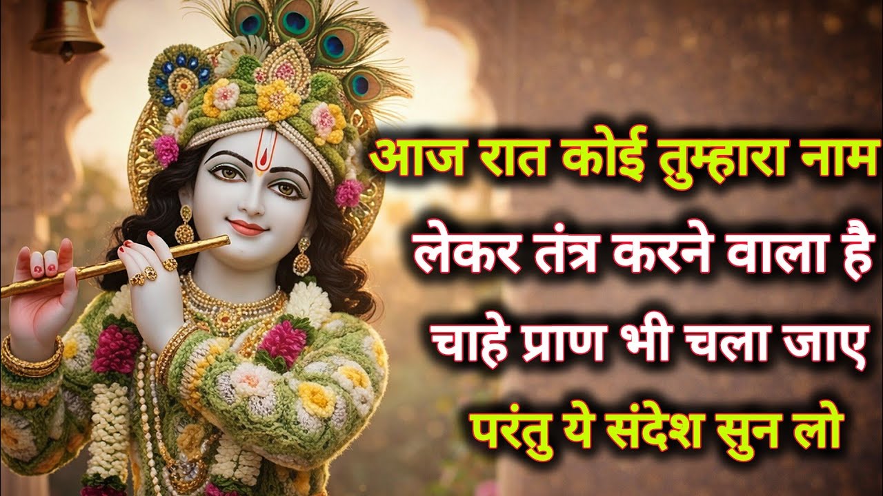||मेरे प्रिय||आज रात कोई तुम्हारा नाम लेकर तंत्र करने वाला है...🌺lord Krishna divine message 🌺