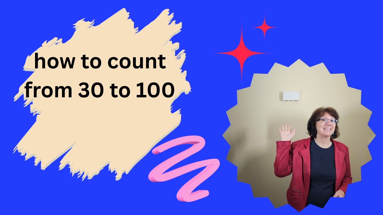 How to count from 30 to 100 in German