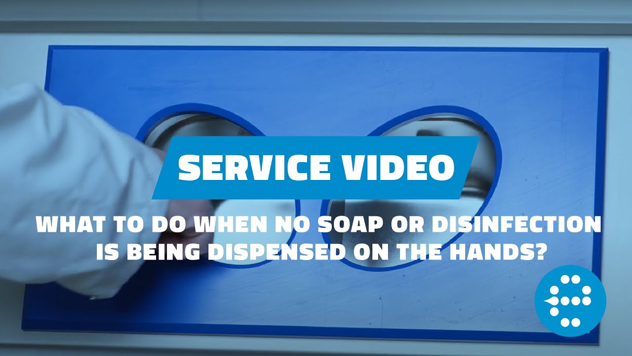 What to do when no soap or disinfection is being dispensed on the hands? | Elpress
