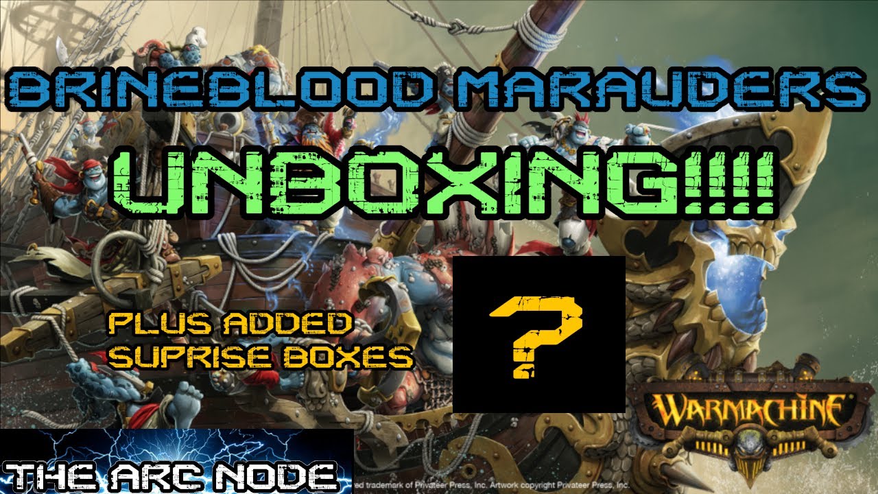 Warmachine BrineBlood Marauders - Unboxing