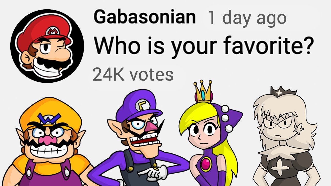 Favorite Wa Mario Character? Wario, Waluigi, Wapeach, or Wadaisy?