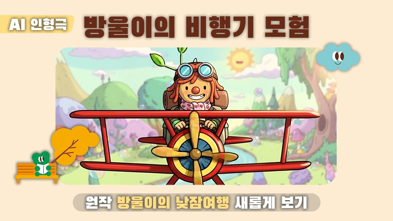 [AI 인형극] 방울이의 비행기 모험 | 이서중