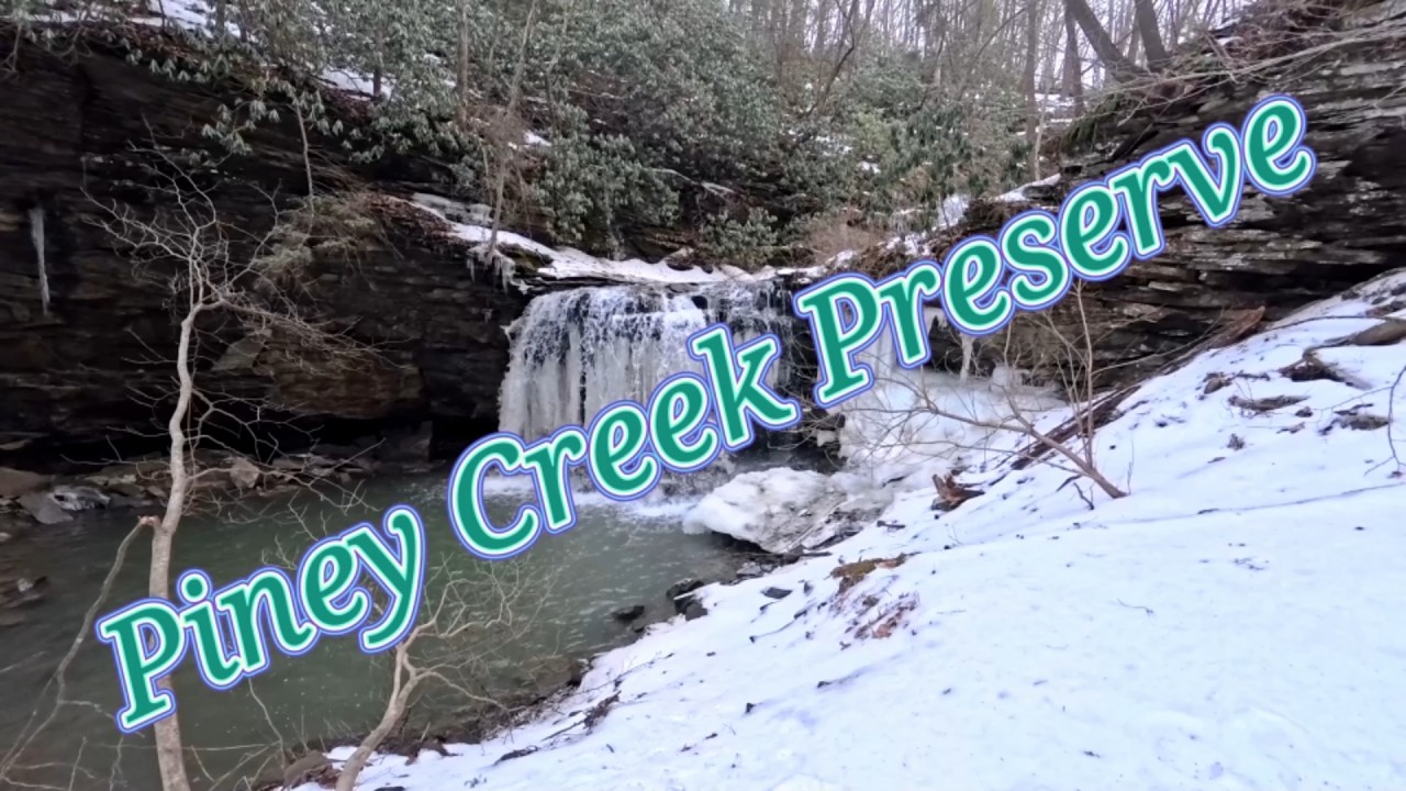 Piney Creek Preserve and Little White Stick Waterfall in Beckley, WV.