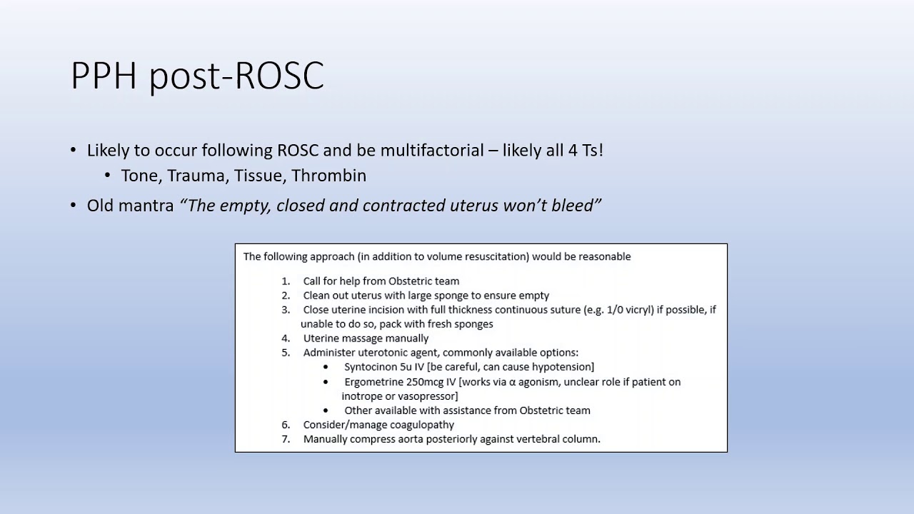 Resuscitative Hysterotomy