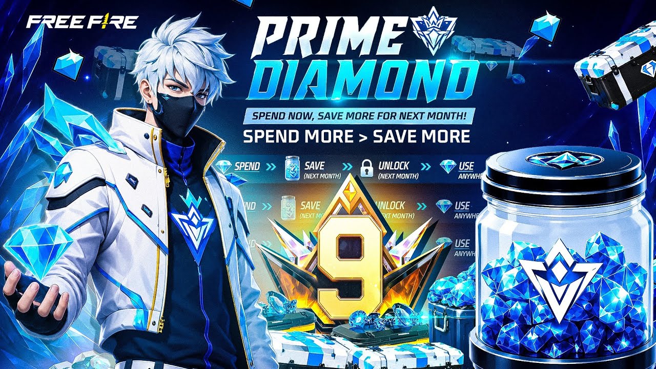New Prime Diamonds💎 in Free Fire🔥 | Upcoming New Events Free Fire | Free Fire Prime Diamonds 