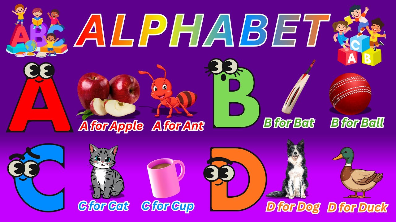 a for apple a for ant phonics songs for kids