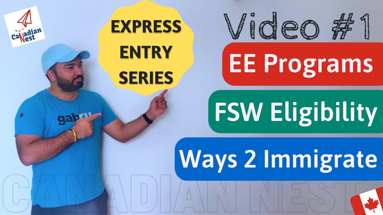 Express Entry Canada - Part1 Eligibility, Process, Program, Profile | FSW Factors CANADA Immigration
