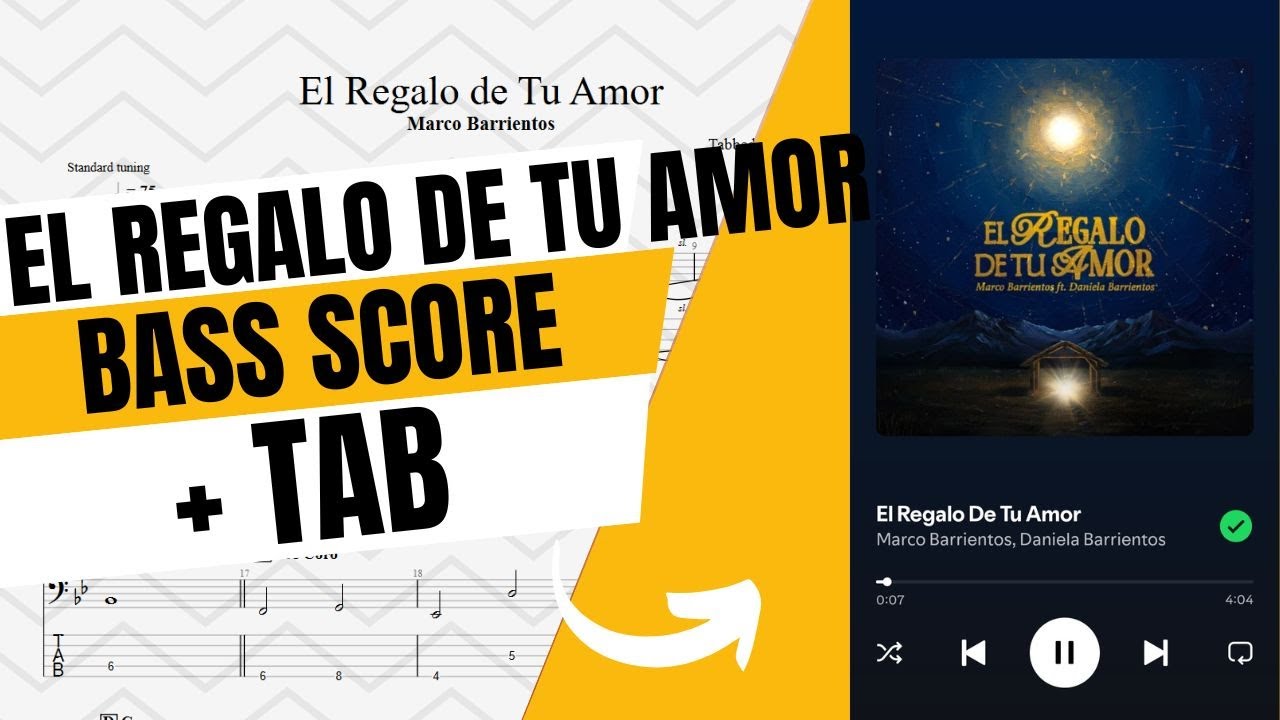 El Regalo de Tu Amor - Marco Barrientos | Bass Score + Tab