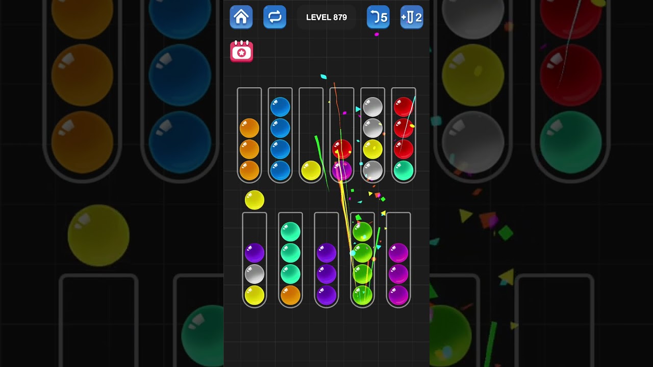 Ball Sort Puzzle by Guru Game: Levels 876, 877, 878, 879, 880
