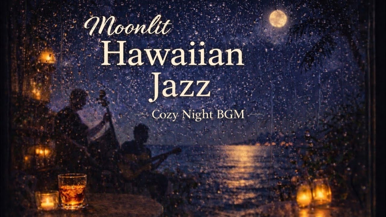 🌙 Moonlit Hawaiian Jazz | Cozy Night BGM