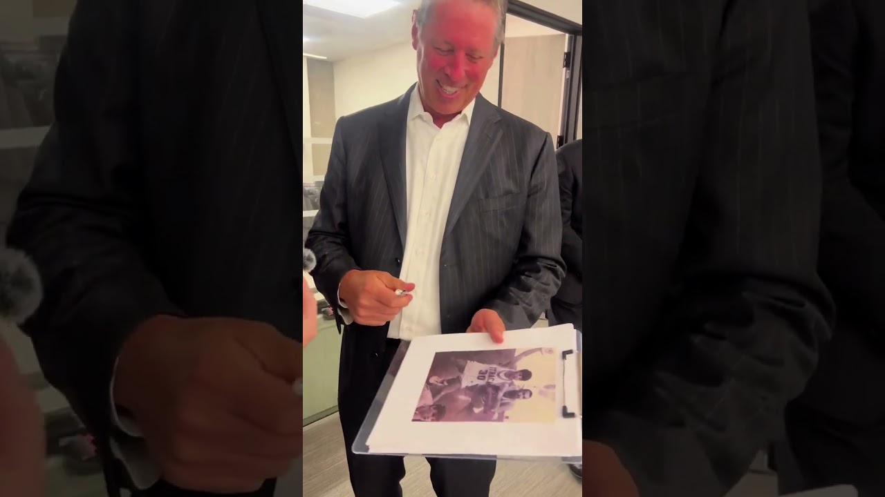 Asking our managing partners and advisors to autograph old pictures of themselves
