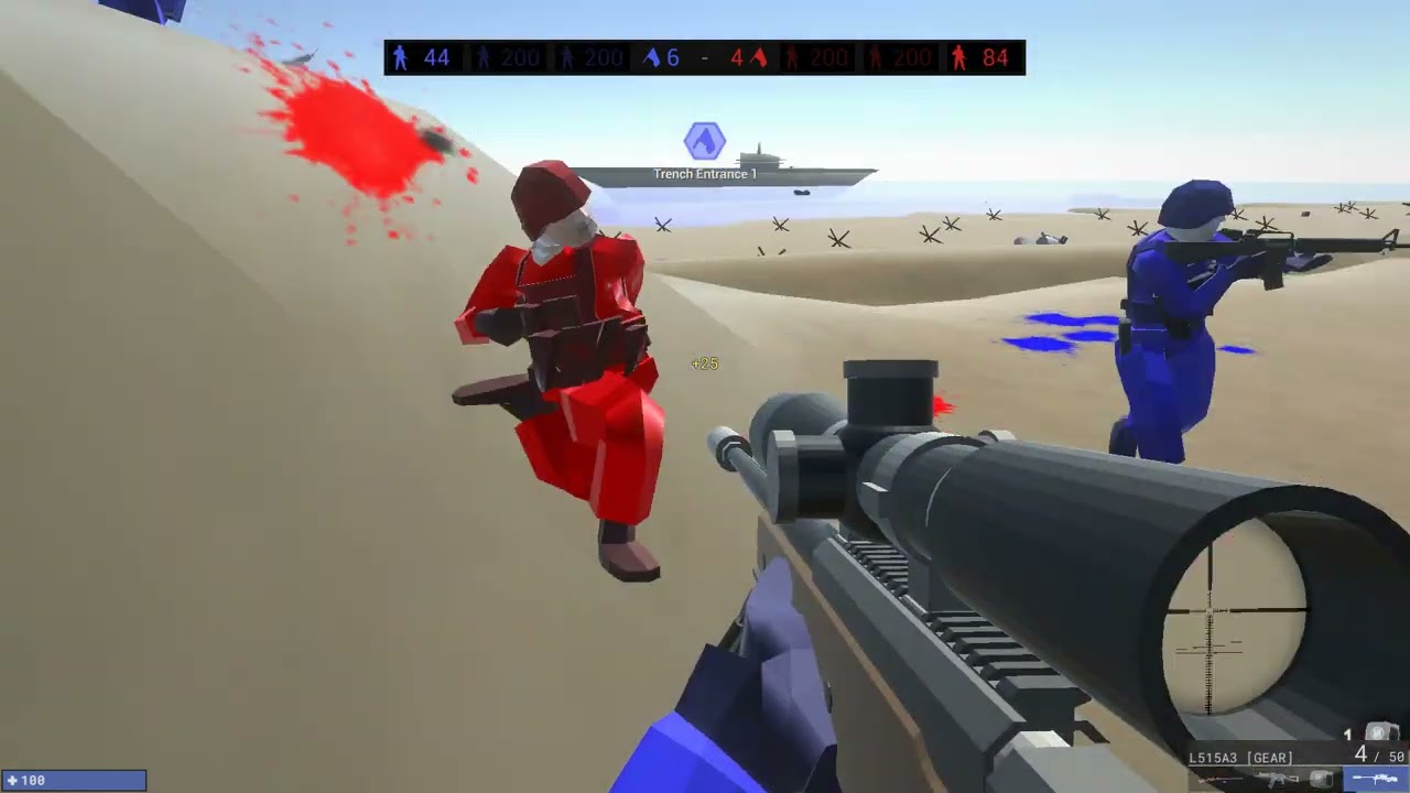 EPIC D-day landing whith sad defeat (ravenfield)