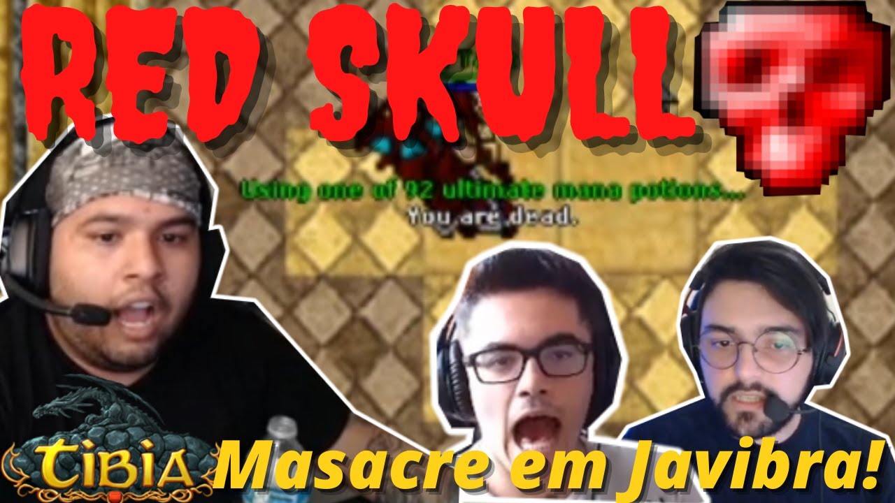 Tibia , PEGANDO RED SKULL E DROPANDO FULL SET, MASACRE EM JAVIBRA