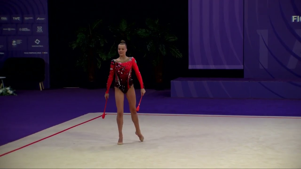 MUKHINA Sasha (ITA) - 2023 Rhythmic Junior Worlds Qualifications CL Individual