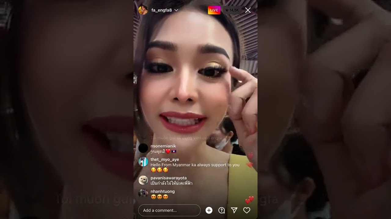 [12/10/2022] Engfa Waraha Live Instagram | @fa_engfa8
