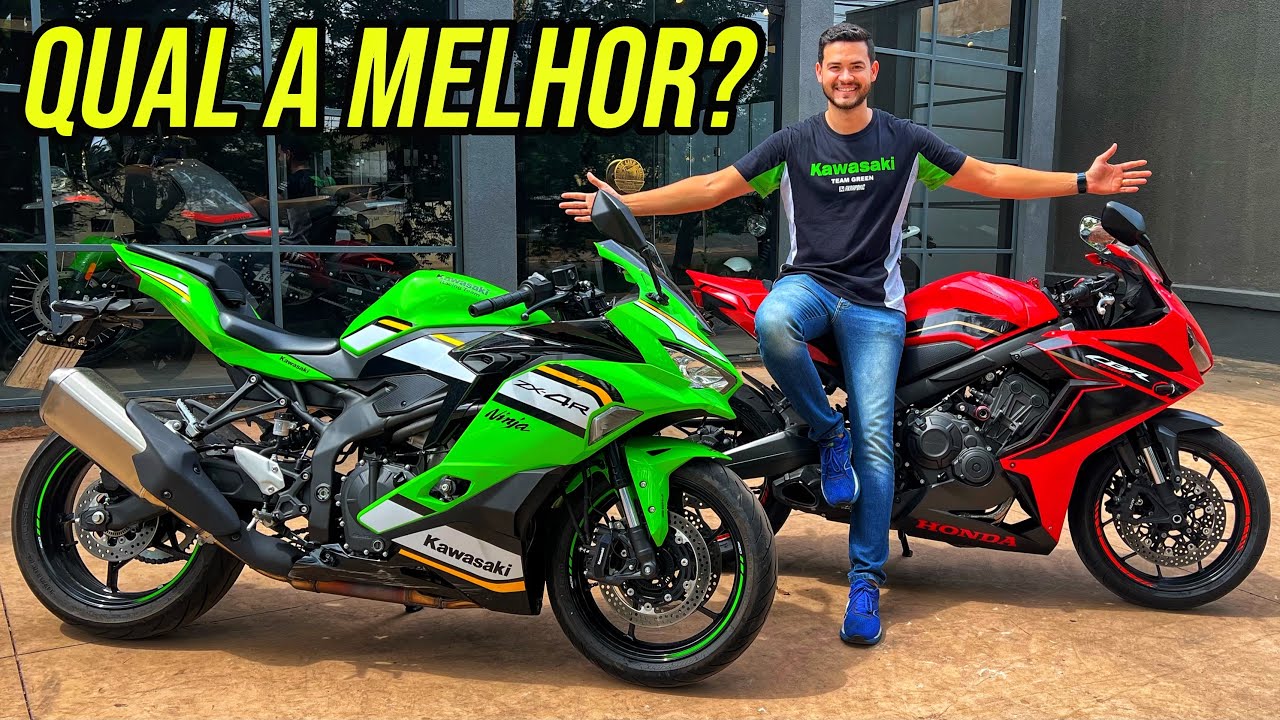 KAWASAKI ZX-4R VS HONDA CBR 650R: QUAL ESPORTIVA ESCOLHER? (Diferenças em Detalhes!)