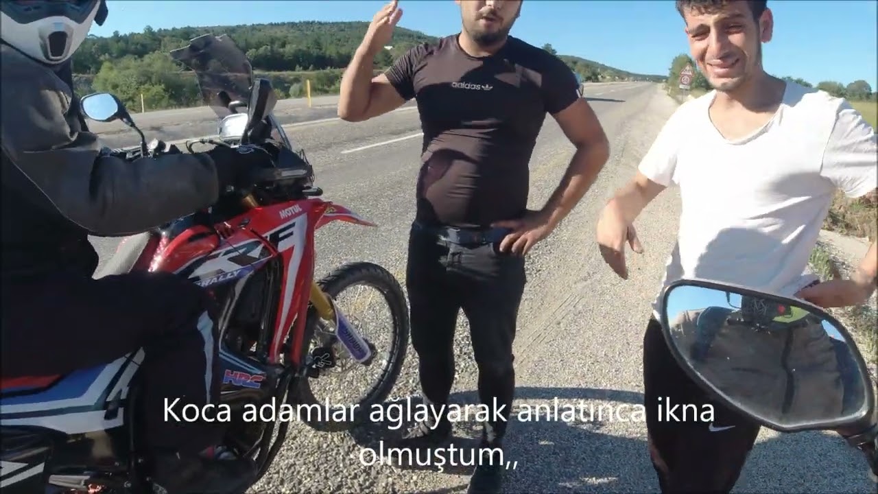 Crf 250 Rally - Crf 250 L  Motovlog  Yolumuzu Kestiler ! Para İstediler !