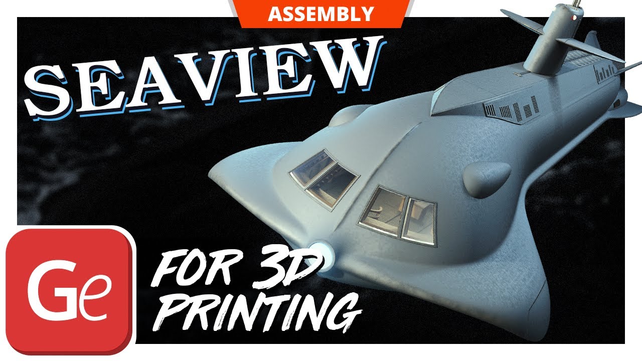 Seaview Submarine STL files for 3D printing | Assembly by Gambody