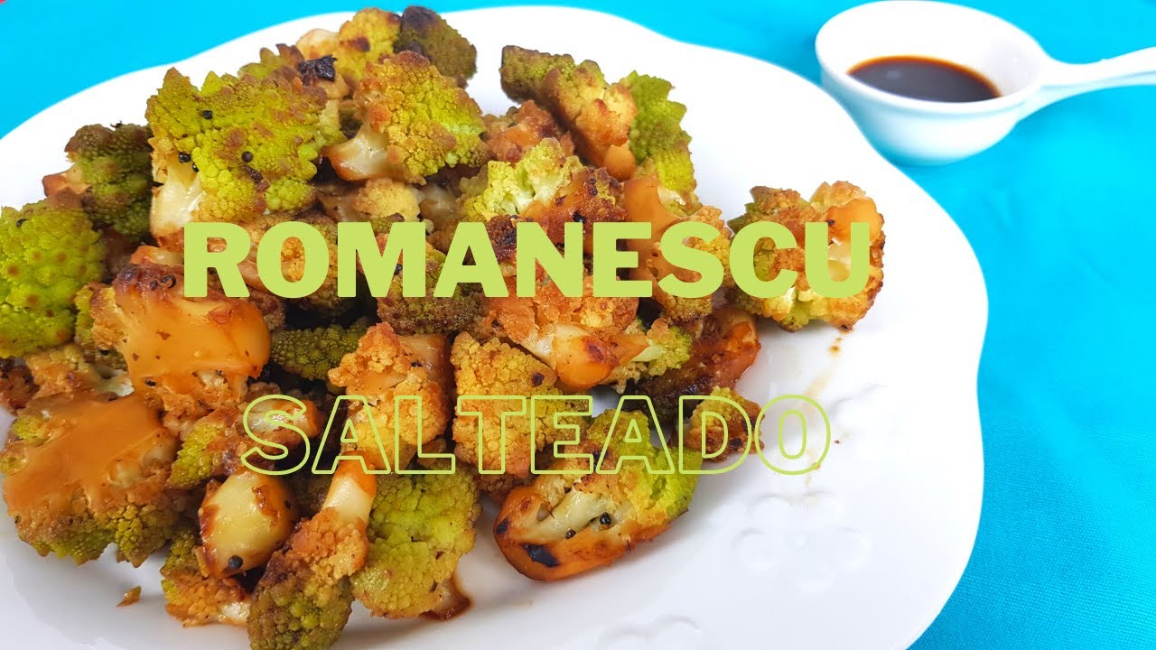 Romanesco salteado | Receta f&aacute;cil y sana