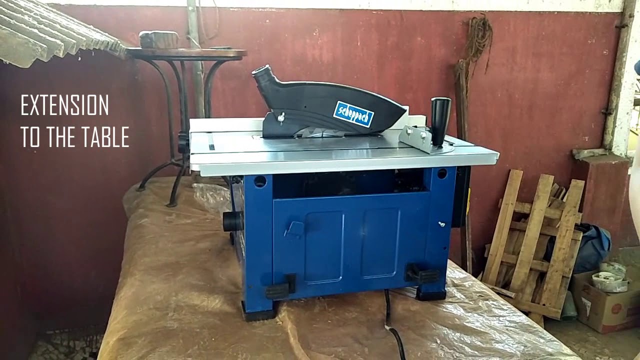 Scheppach HS80 unboxing and test run