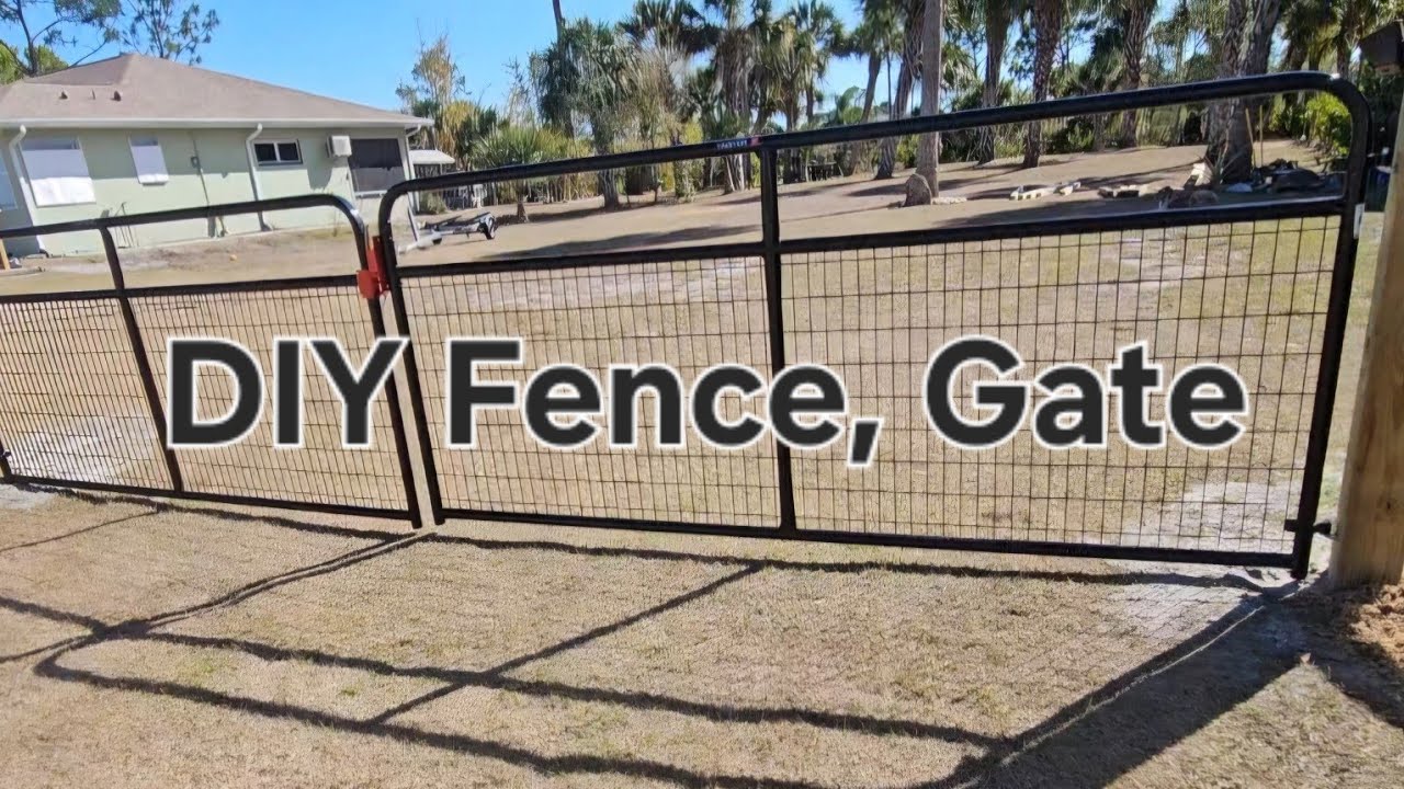 DIY How To Build-Install a Fence, Gate