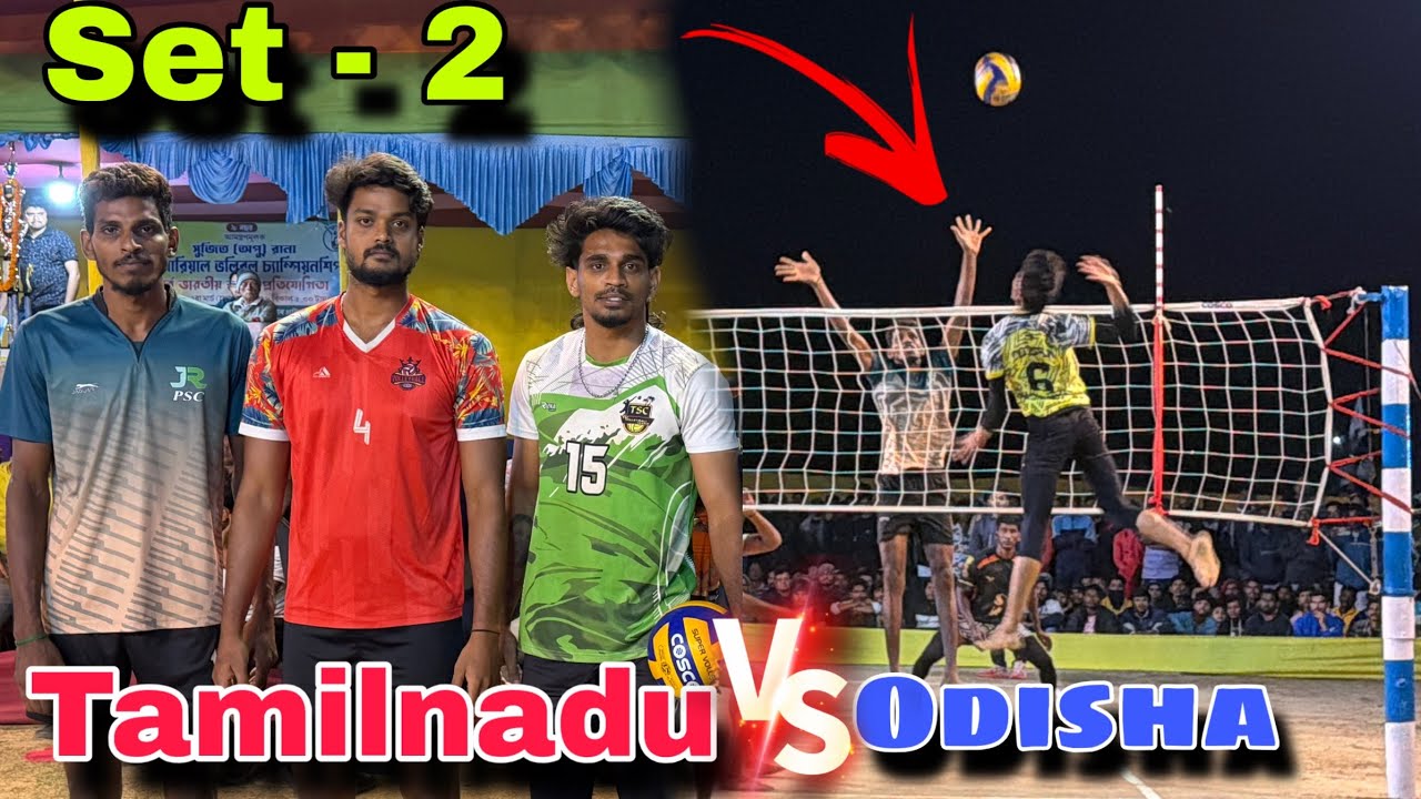Set -2 🔥 Tamilnadu vs Odisha 👍 don’t miss it the match 💥 | tnvolleys 