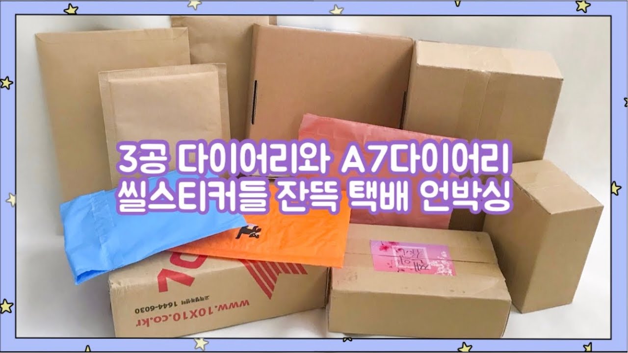 [내돈내산]다꾸용품 잔뜩٩(●˙▿˙●)۶💝택배 11개 언박싱📦
