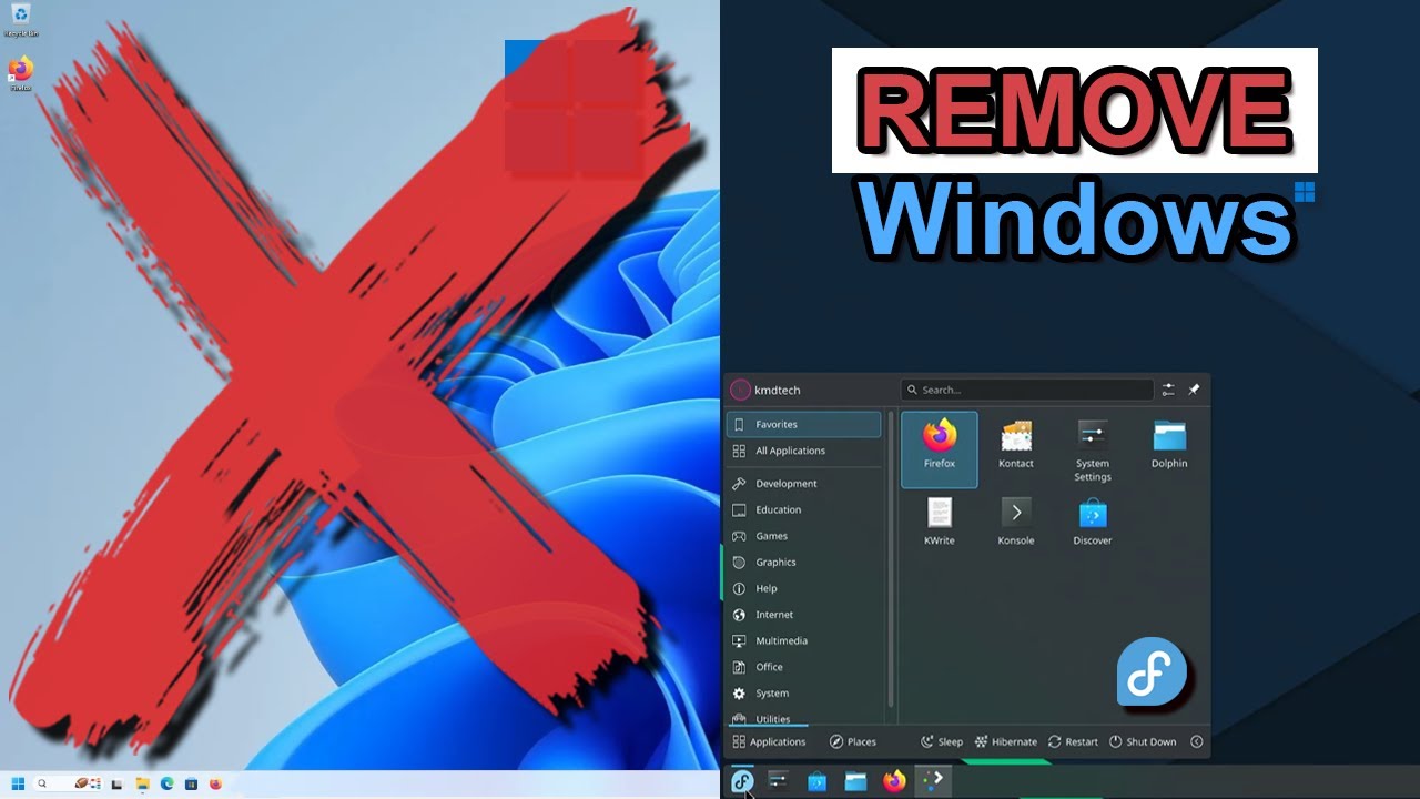 Как удалить Windows из режима двойной загрузки с Linux