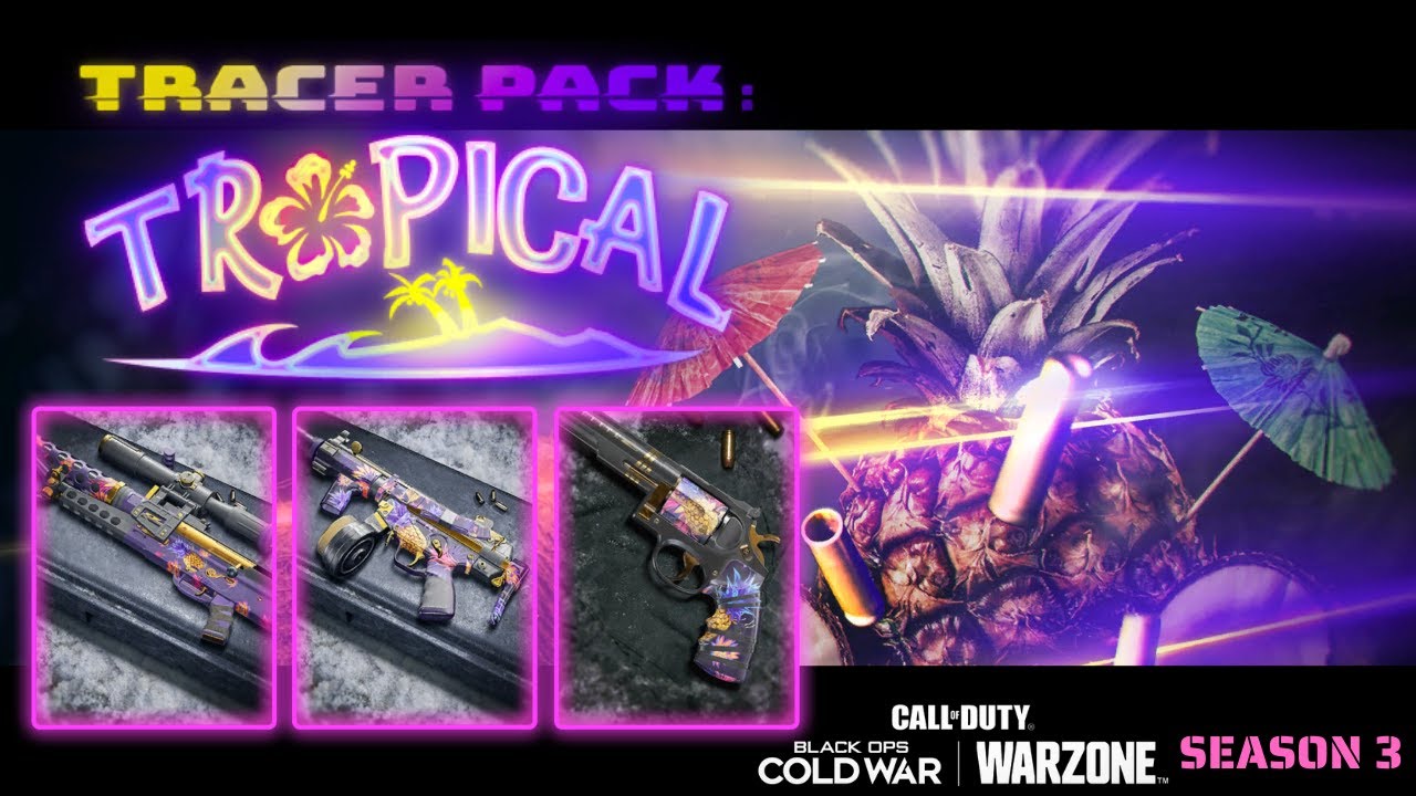 TRACER PACK: TROPICAL BUNDLE AND CAUGHT STARING TAKEDOWN! (Call Of Duty: Black Ops | Warzone)