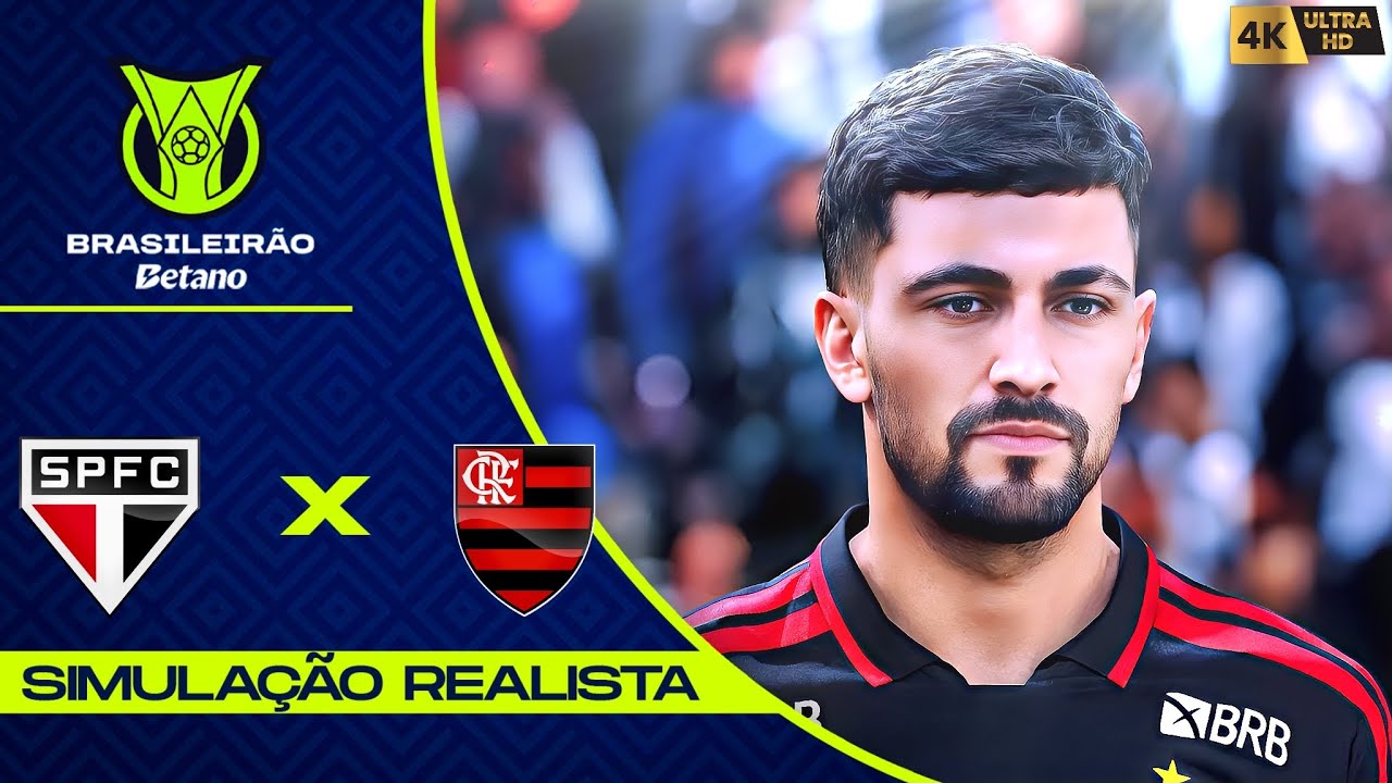 S&atilde;o Paulo vs Flamengo | Brasileir&atilde;o 2026 | 1 Rodada | Simula&ccedil;&atilde;o 4K60FPS Realista | Gogosz Patch.