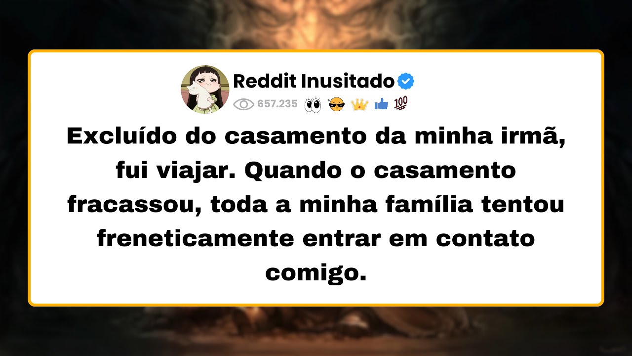 Excluído do casamento da minha irmã, fui viajar. Quando o casamento fracassou, toda a minha...