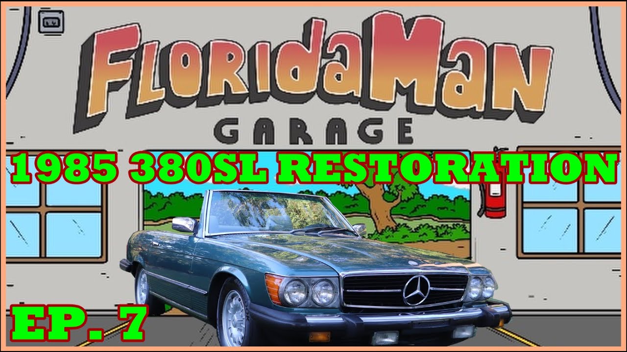 Car Restoration- 1985 380SL R107 Restoration- Part 7- Cluster, Windshield Trim, Radio, Interior