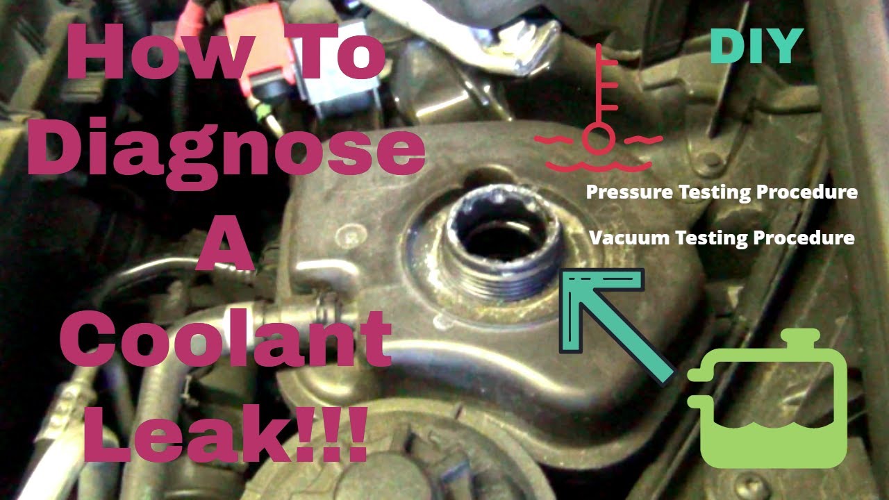 HOW TO DIAGNOSE A COOLANT LEAK! Pressure Test And Vacuum Bleed Test. Find a coolant leak quickly!