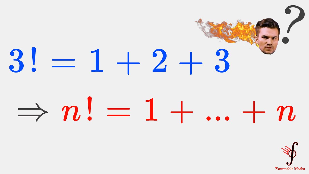 3!=1+2+3 & n Factorial is not 1+...+n