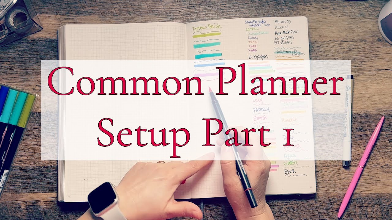 Настройка ежедневника Sterling Ink Common Planner || Страницы панели управления и тест ручки