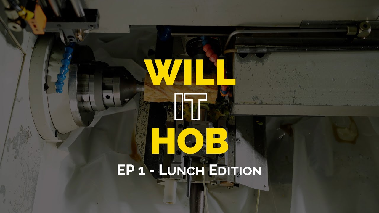 Will it hob? Machining food in a CNC gear hobber.