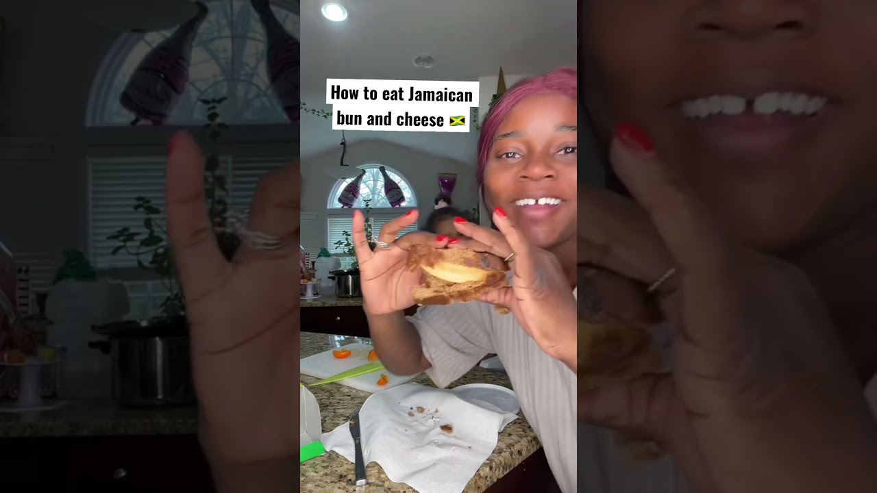How to eat Jamaican bun and cheese 