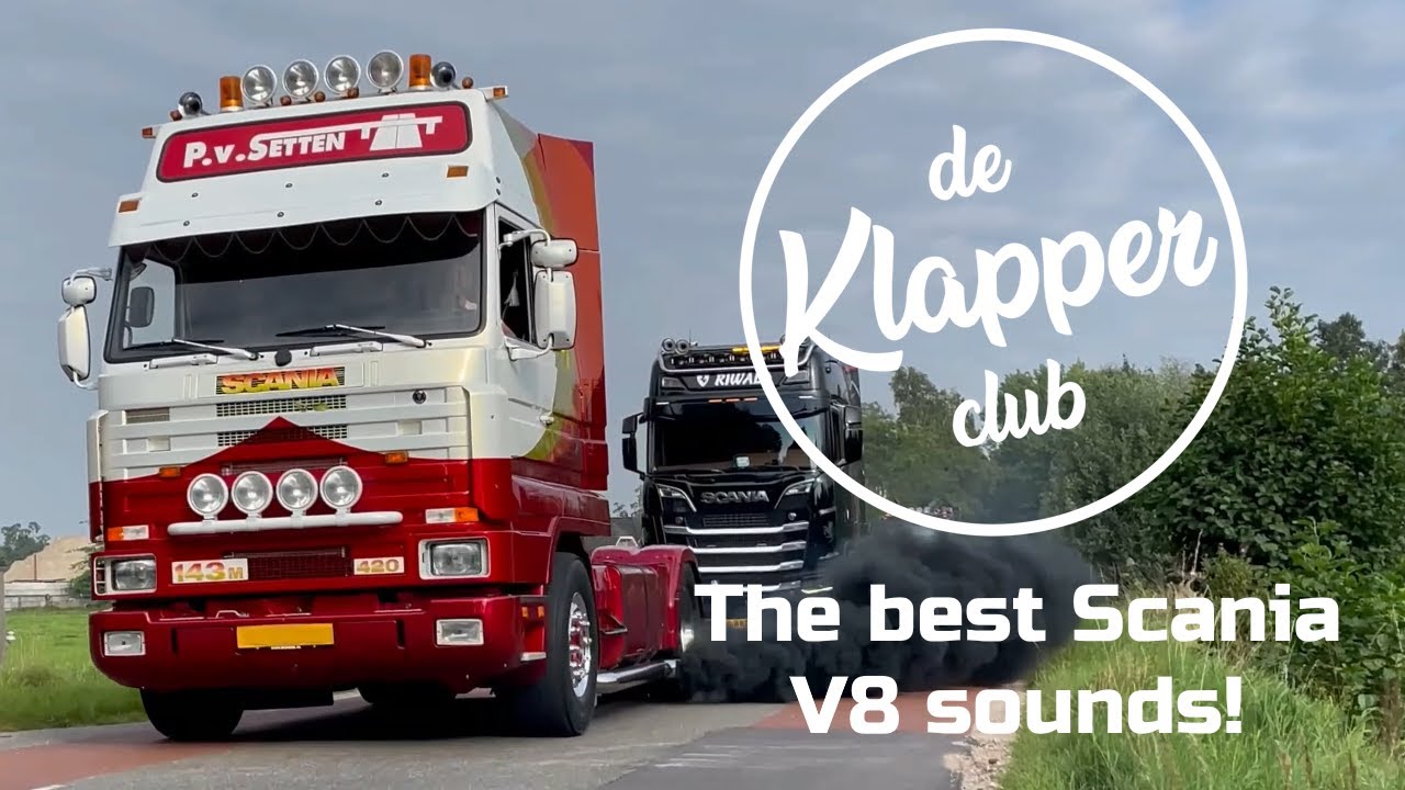 The Best Scania V8 Open Pipe Sounds! | Klapper Compilatie #13