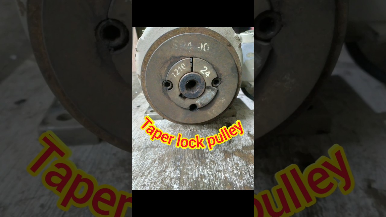 how could open taper lock  pulley - Iron  paper mill pulley.