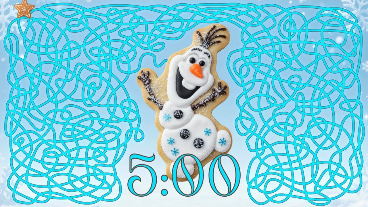 5 Minute Timer Bomb CHRISTMAS OLAF COOKIE