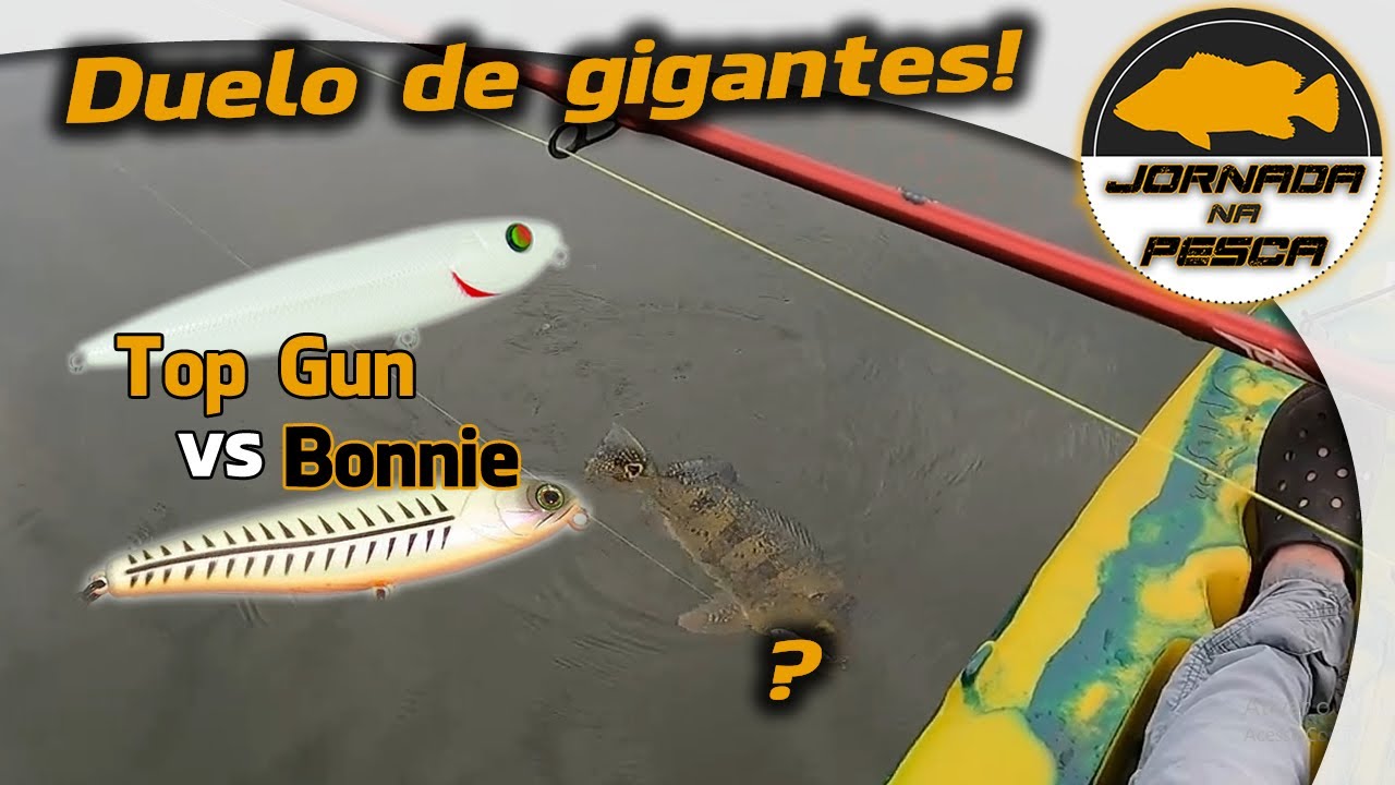 Bonnie vs Top Gun! Qual salvou minha pescaria? Melhor isca para Tucunaré.